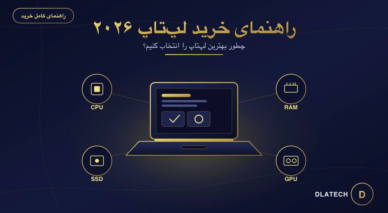 راهنمای جامع خرید لپ تاپ در سال ۲۰۲۶؛ چگونه بهترین لپ تاپ را انتخاب کنیم?